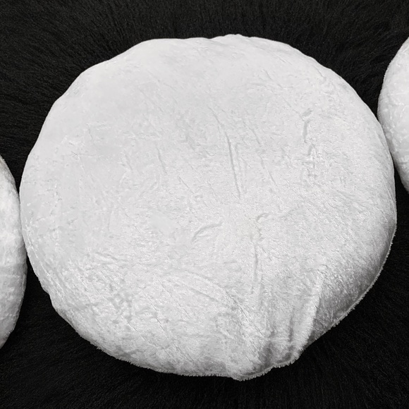 Witchy Triple Moon White Velvet Decorative Pillow Set - Picture 2 of 4